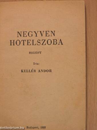 Negyven hotelszoba