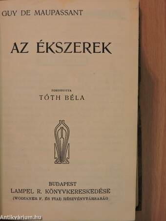 A tenger asszonya/Az ékszerek/Egy jó lélek/Thais/A Gondolkozó Gép II./Apró történetek/Hét szilvafa/A két Pierrot vagy: A fehér vacsora/Az orvos dilemmája/Malva