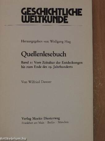 Geschichtliche Weltkunde - Quellenlesebuch 2.