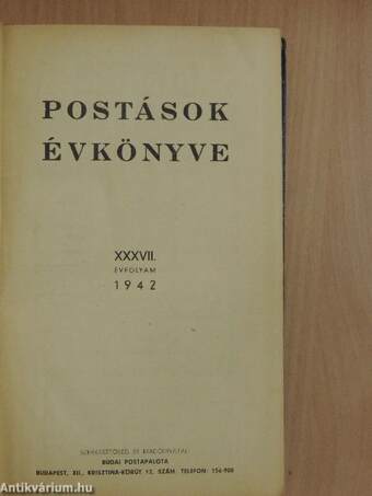 Postások évkönyve 1942