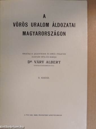 A vörös uralom áldozatai Magyarországon