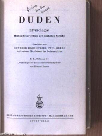 Duden Etymologie