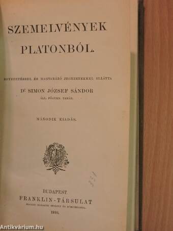 Szemelvények Platonból