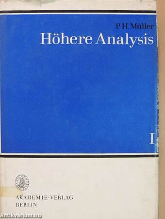 Höhere Analysis I.