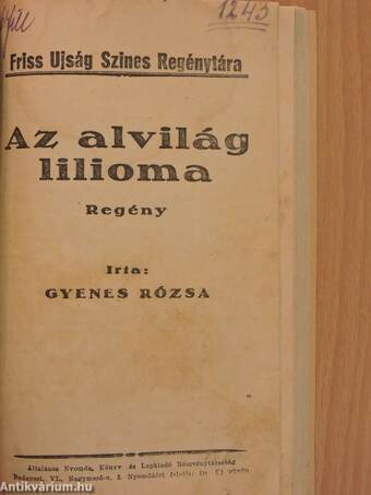 Az alvilág lilioma