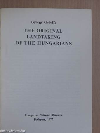 The original Landtaking of the Hungarians