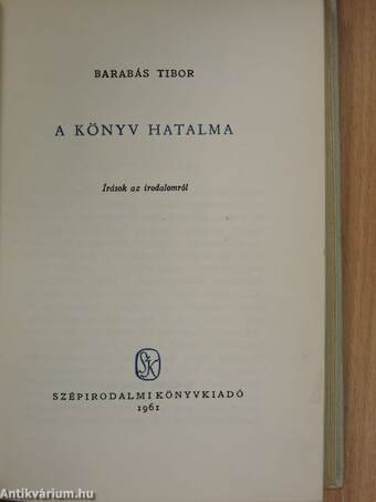 A könyv hatalma