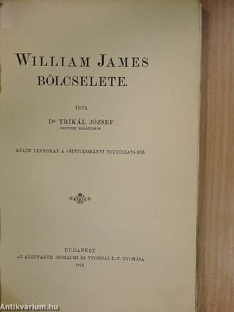 William James bölcselete