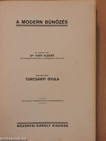 A modern bűnözés II. (töredék)