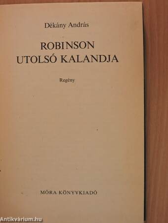 Robinson utolsó kalandja