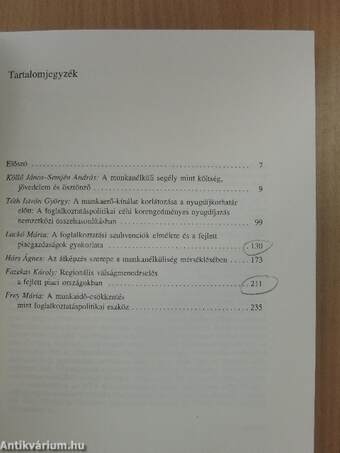 Foglalkoztatáspolitikai orvosságos és méregtár