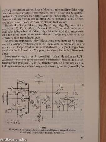 Kisteljesítményű motorok tirisztoros szabályozása