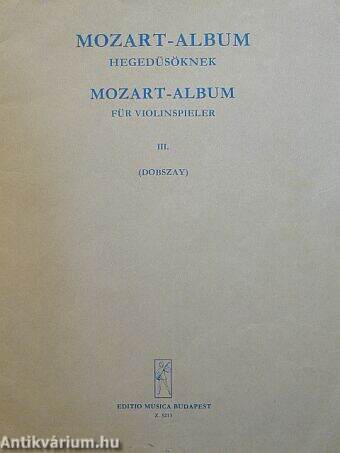 Mozart-album hegedűsöknek III.