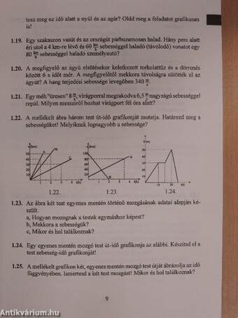 Fizikai feladatok gyűjteménye I.