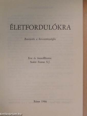 Életfordulókra