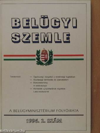 Belügyi Szemle 1996. február