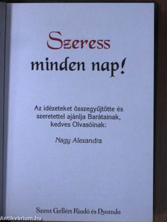 Szeress minden nap!