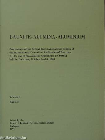 Bauxite-Alumina-Aluminium II. (töredék)