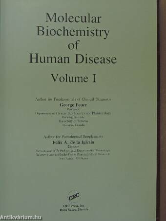 Molecular Biochemistry of Human Disease I. (töredék)