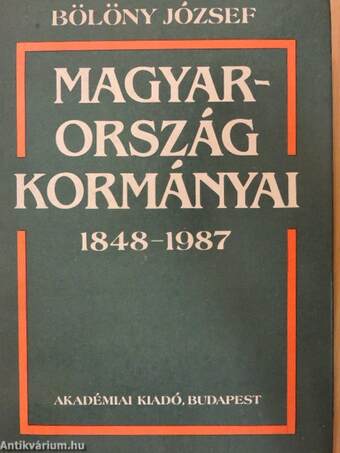 Magyarország kormányai 1848-1987