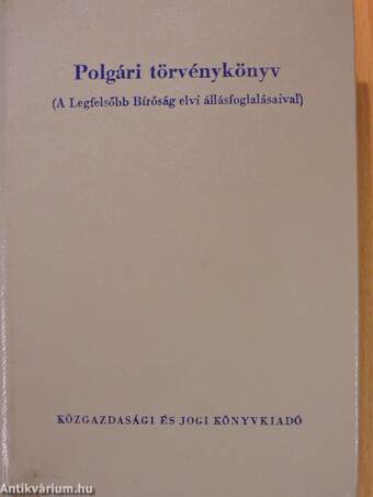 Polgári törvénykönyv