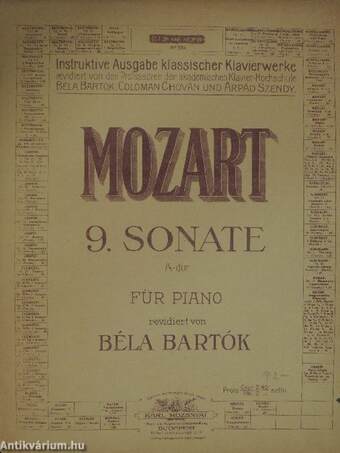 Mozart 9. Sonate