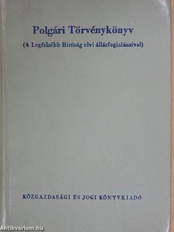 Polgári Törvénykönyv