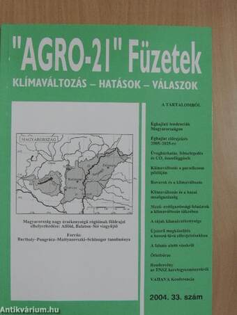 "AGRO-21" Füzetek 2004/33.