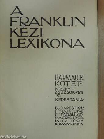 A Franklin kézi lexikona III. (töredék)