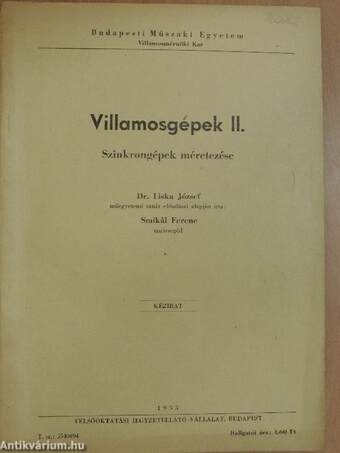 Villamosgépek II.