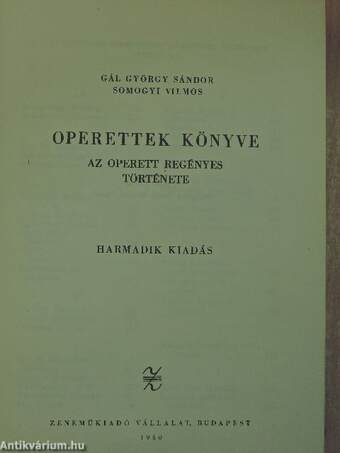 Operettek könyve