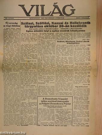 Világ 1945. október 5.