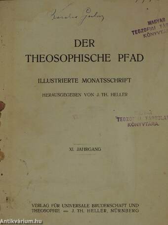Der Theosophische Pfad 1913. März