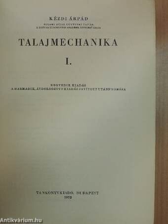 Talajmechanika I.