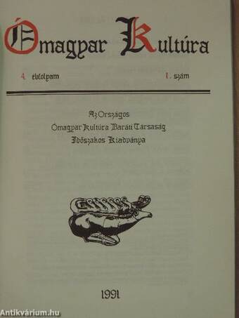 Ómagyar Kultúra 1991/1.