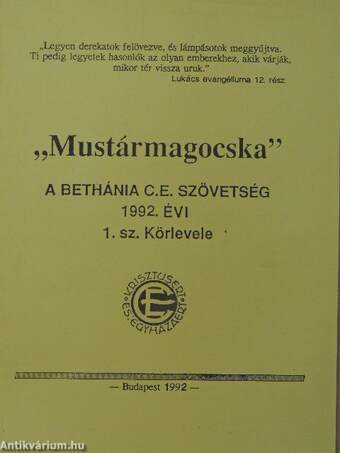 "Mustármagocska"