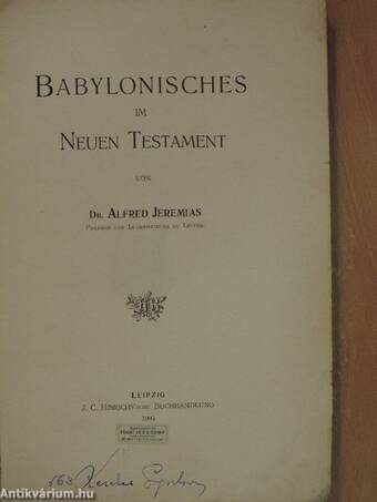 Babylonisches im Neuen Testament