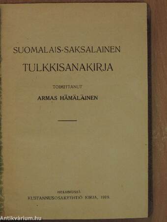 Suomalais-saksalainen tulkkisanakirja