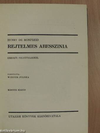 Rejtelmes Abesszinia