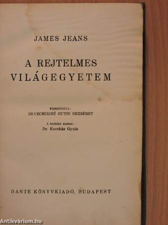 A rejtelmes világegyetem