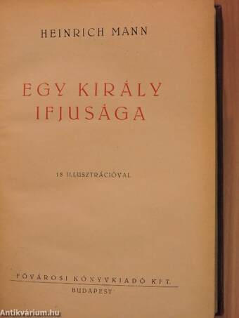 Egy király ifjusága