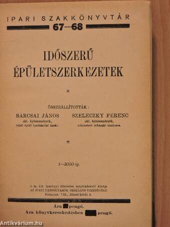 Időszerű épületszerkezetek