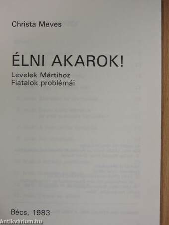 Élni akarok!