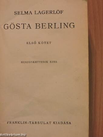 Gösta Berling I-II.