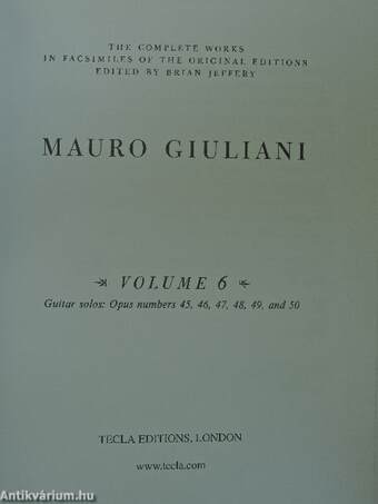 Mauro Giuliani - Volume 6.