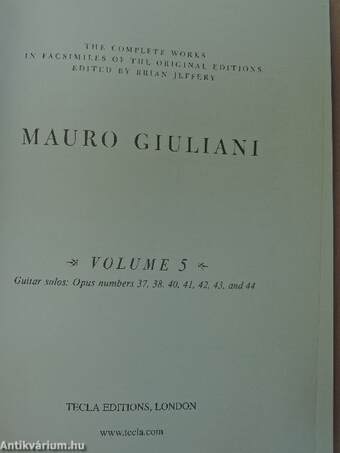 Mauro Giuliani - Volume 5.