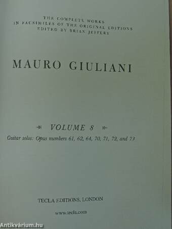 Mauro Giuliani - Volume 8.