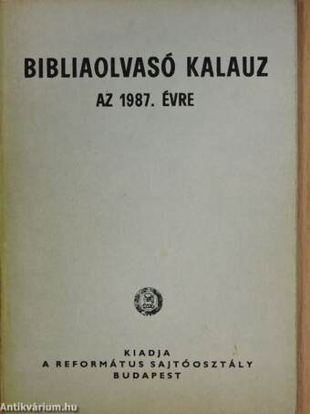 Bibliaolvasó kalauz az 1987. évre