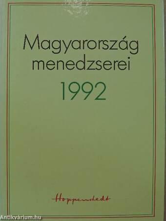 Magyarország menedzserei 1992