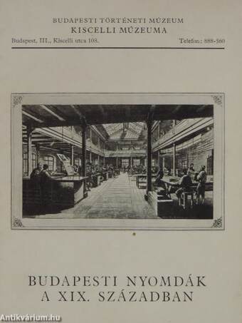 Budapesti nyomdák a XIX. században